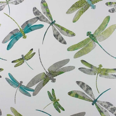 Wallpaper W6650-01-dragonfly dance - MATTHEW WILLIAMSON