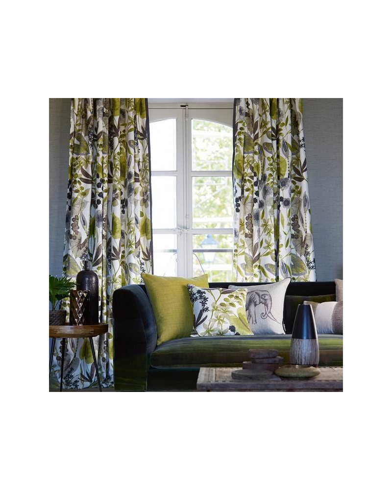 Fabric HAMA120334-nalina peach mango olive Harlequin