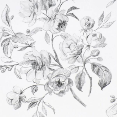 Papel de parede P540-01 WATELET - BLACK AND WHITE - Designers Guild