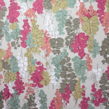 Papier peint Fairfield NCW4104-05_AQUA ROSE PINK - NINA CAMPBELL