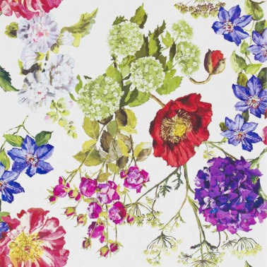 Papier peint P623-02 ALEXANDRIA - MAGENTA - Designers Guild