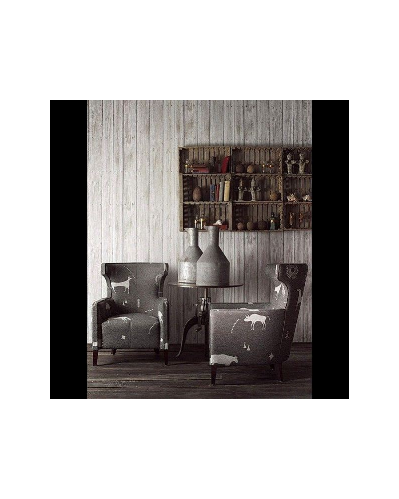 Fabric Prairie Charcoal Andrew Martin