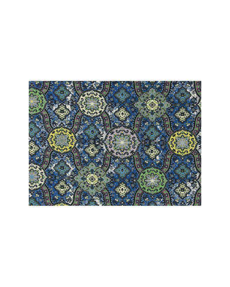 Fabric FCL030-04 WILD PALMS - COBALT CHRISTIAN LACROIX