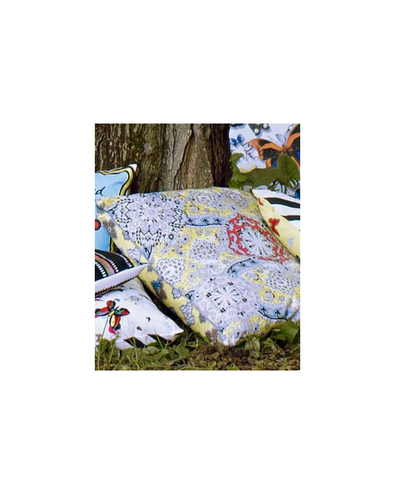 Fabric FCL030-04 WILD PALMS - COBALT CHRISTIAN LACROIX