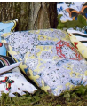 Fabric FCL030-04 WILD PALMS - COBALT CHRISTIAN LACROIX