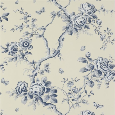 Papel de parede PRL27-05 ASHFIELD FLORAL - SAPPHIRE - Ralph Lauren Home