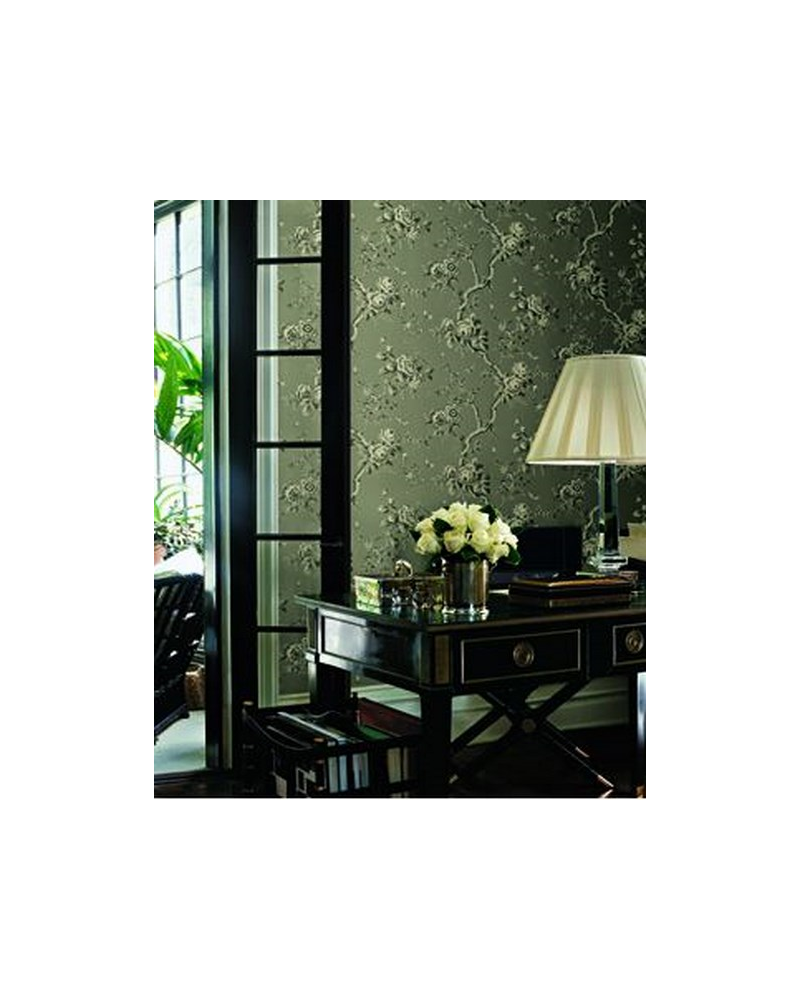 Papel de parede PRL27-05 ASHFIELD FLORAL - SAPPHIRE - Ralph Lauren Home