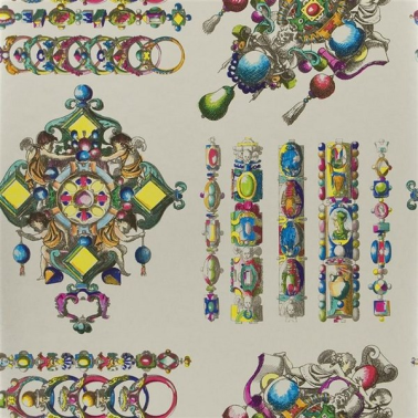 Papier peint PCL020-08 LA MAIN AU COLLET - ZINC - CHRISTIAN LACROIX