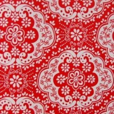 Wallpaper Dentelle Red 2000133 - COORDONNE