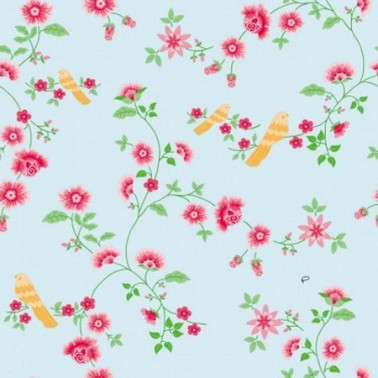 Wallpaper Bird Branches Blue 2000110 - COORDONNE