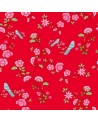 Wallpaper Bird Branches Red 2000113 - COORDONNE