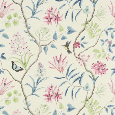 Fabric CLEMENTINE DVOY223296-dusky pink Sanderson