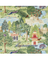Tela ZJAI321686-green coral-peacock garden ZOFFANY