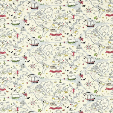 Tecido DLIT223913-vanilla-treasure map Sanderson