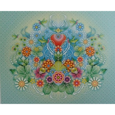 Papier peint 1280203_heart flowers - CATALINA ESTRADA
