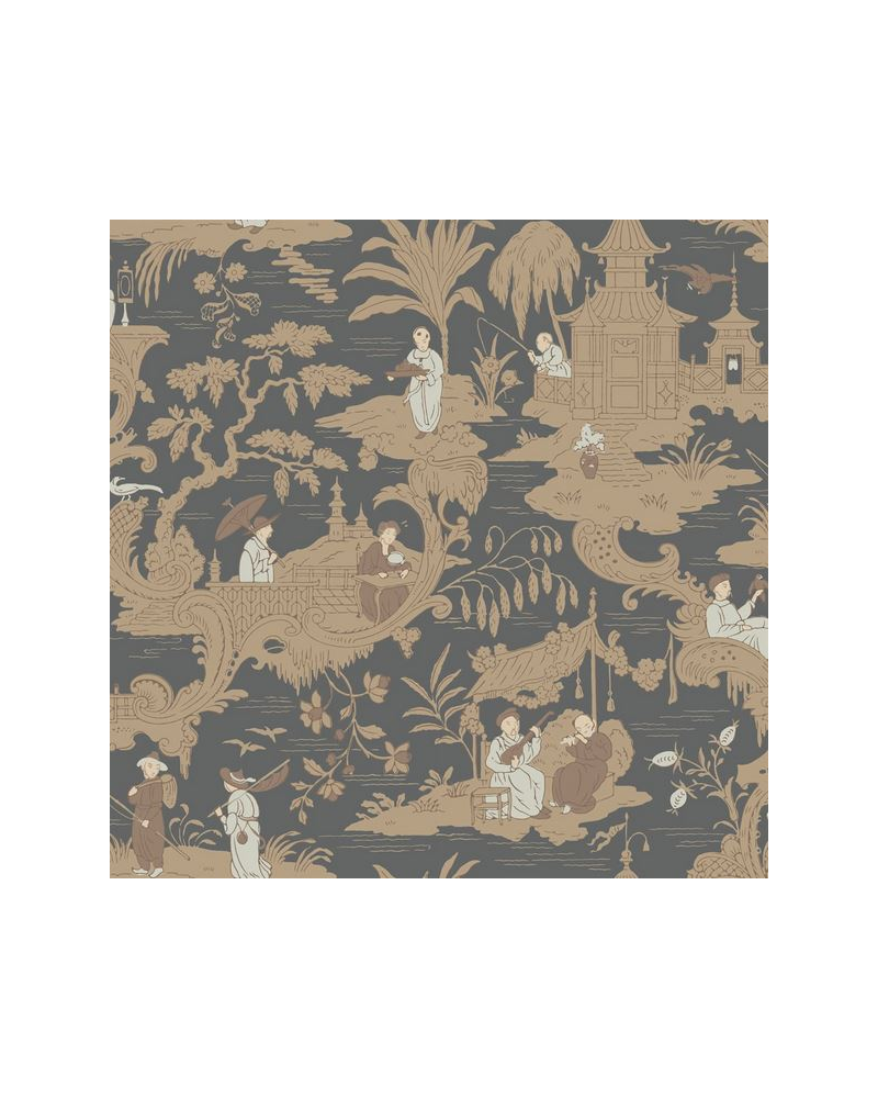 Papel de parede Chinese Toile 100-8040 - COLE and SON Papel de parede Chinese Toile 100-8040 - COLE and SON