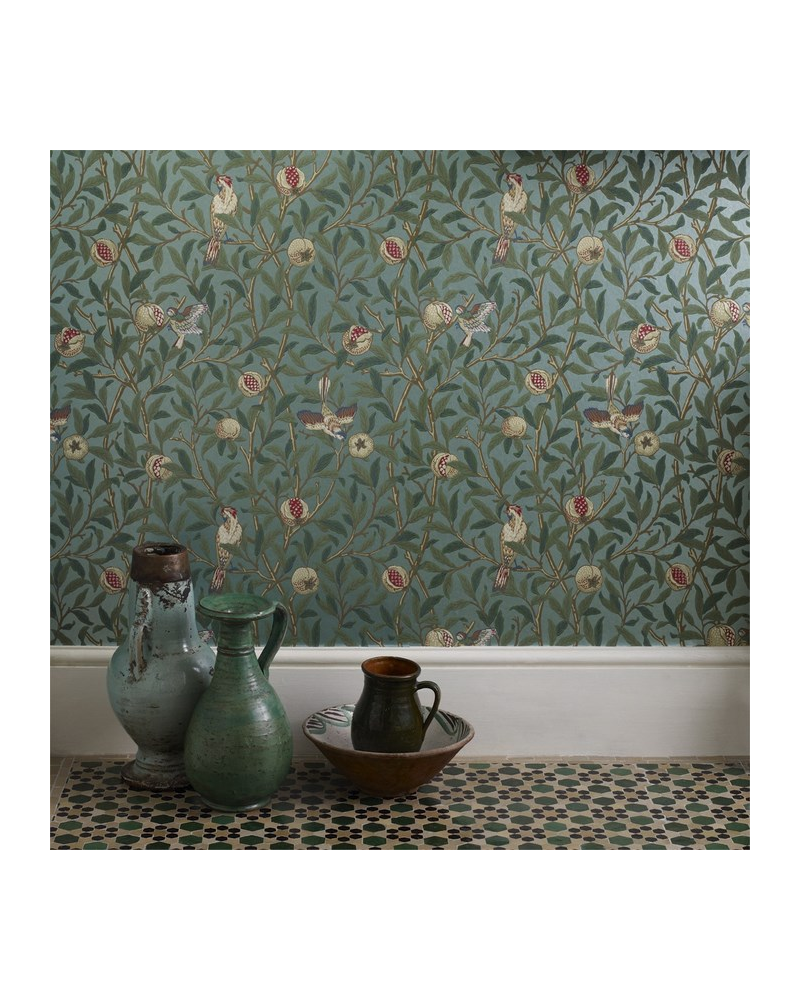 Papel Pintado BIRD Y POMEGRANATE DARW212540 - MORRIS CO