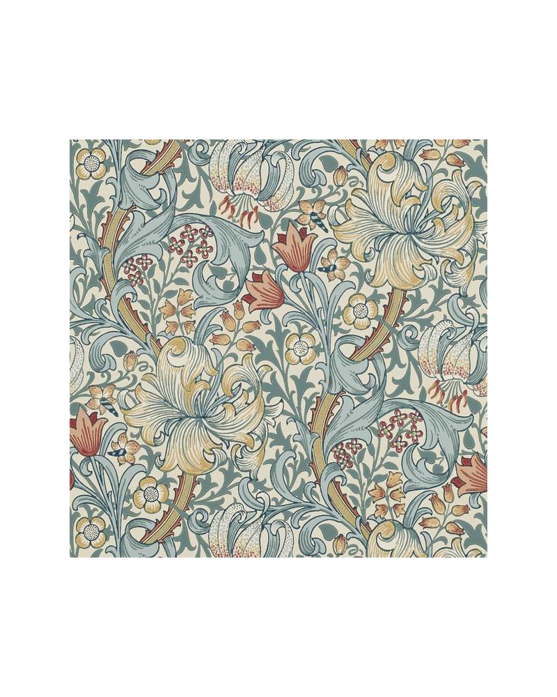 Papel de parede GOLDEN LILY DM6P210401 - MORRIS CO Papel de parede GOLDEN LILY DM6P210401 - MORRIS CO