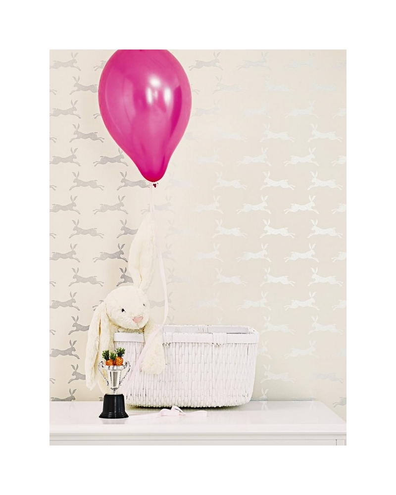 Papier peint J135W-01 - March Hare - Red - JANE CHURCHILL