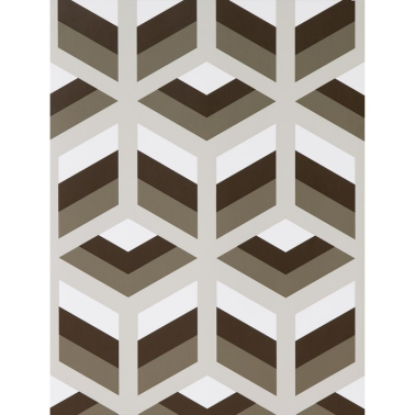 Papier peint GDW-5248-003 Xabi Marron-Gris - LORENZO CASTILLO