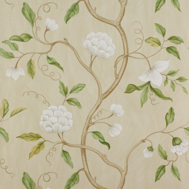 Wallpaper CFW7949-01 SNOW TREE Cream - COLEFAX AND FOWLER