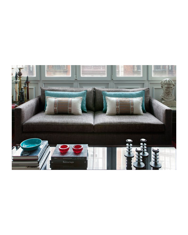 Fabric GDT-5034-026 Villamayor Azul Plomo GASTON Y DANIELA
