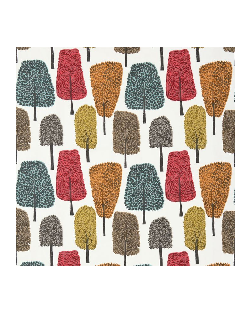 Fabric NFIK120356-cedar-tangerine sulphur chilli SCION