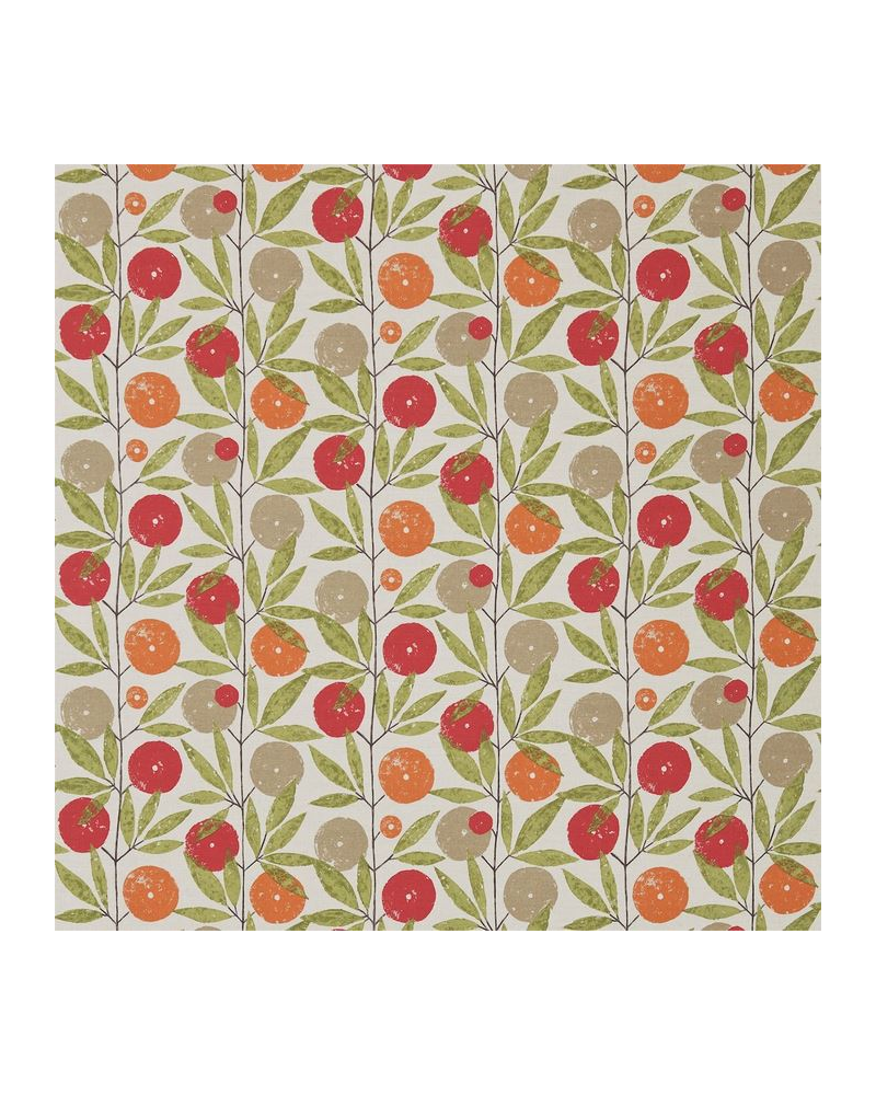 Fabric NFIK120358-blomma-tangerine chilli citrus SCION