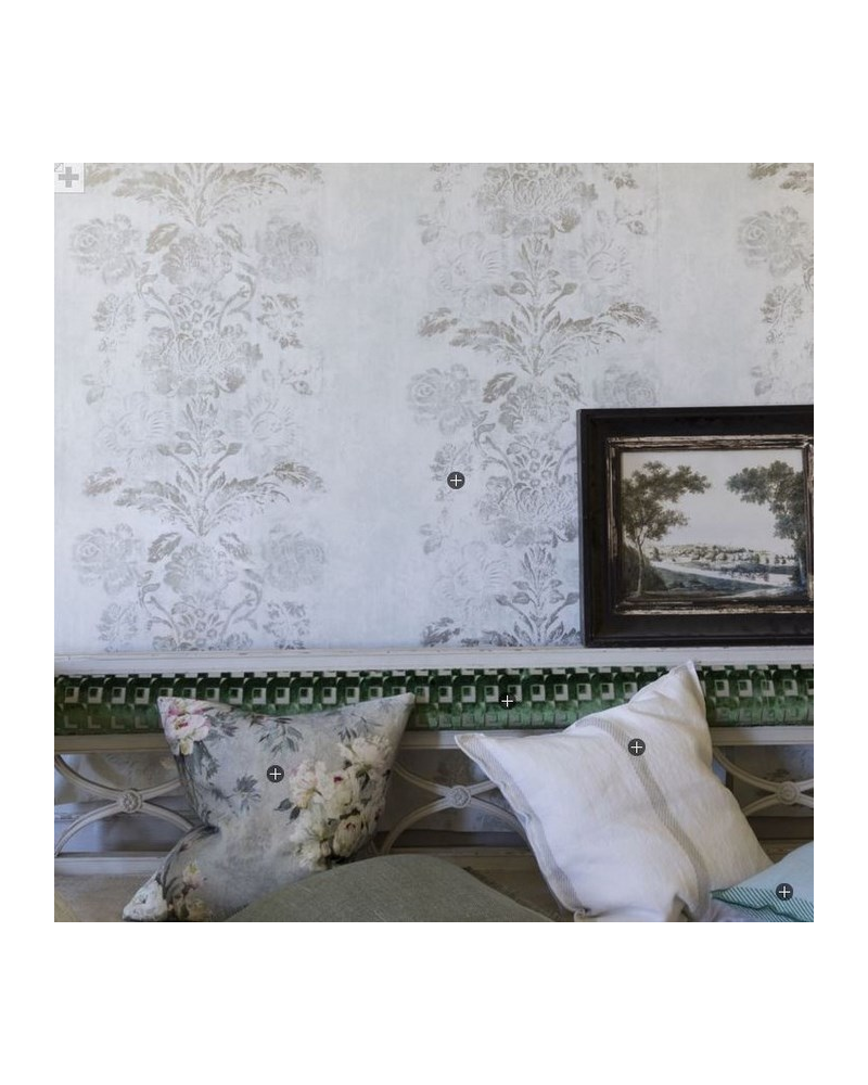 Papier peint PDG674-09 DAMASCO - CROCUS - Designers Guild