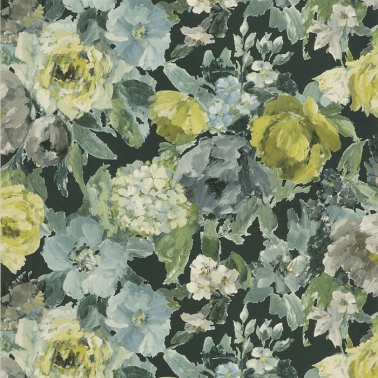 Papier peint PDG675-02 ROSETO - SLATE - Designers Guild