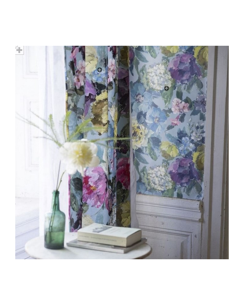 Papier peint PDG675-02 ROSETO - SLATE - Designers Guild