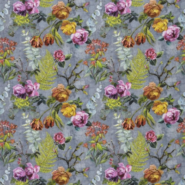 Tela FDG2356_01 TULIPANI-GRAPHITE Designers Guild