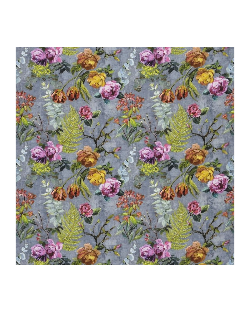 Dekostoff FDG2356_01 TULIPANI-GRAPHITE Designers Guild