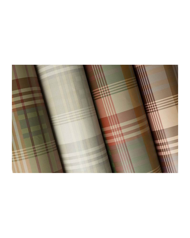 Wallpaper FG079_V78 ANCIENT TARTAN - MULBERRY