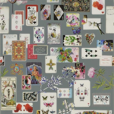 Papel de parede PCL697-04 MAISON DE JEU - GRIS ORAGE - CHRISTIAN LACROIX
