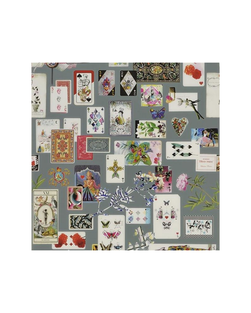 Papier peint PCL697-04 MAISON DE JEU - GRIS ORAGE - CHRISTIAN LACROIX Papier peint PCL697-04 MAISON DE JEU - GRIS ORAGE - CHRISTIAN LACROIX