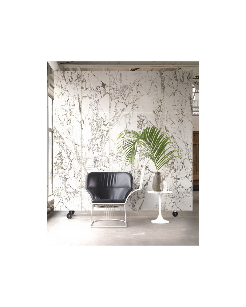 Carta da Parati PHM-43 Marble White Tiles - NLXL