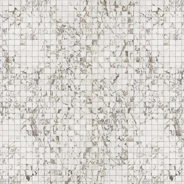 Carta da Parati PHM-44 Marble White Tiles - NLXL