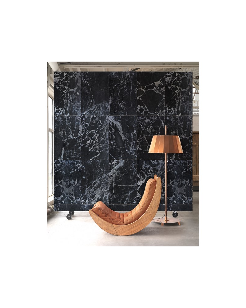 Carta da Parati PHM-55 Marble Black Tiles ESPIGA - NLXL