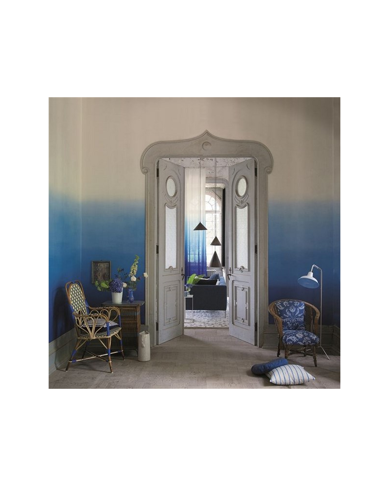 Papel de parede P600-01 SARAILLE - COBALT - Designers Guild