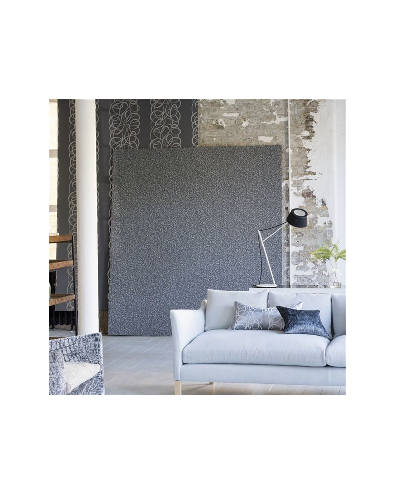 Papier peint PDG693-04 TORLONIA - NOIR - Designers Guild