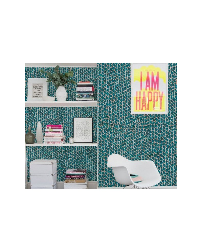 Papel de parede 5800032 Fish Skin Blue - COORDONNE