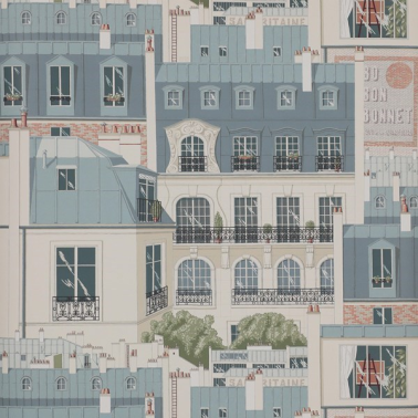 Tapete Les Toits de Paris 03082-01 Vert de Gris - MANUEL CANOVAS