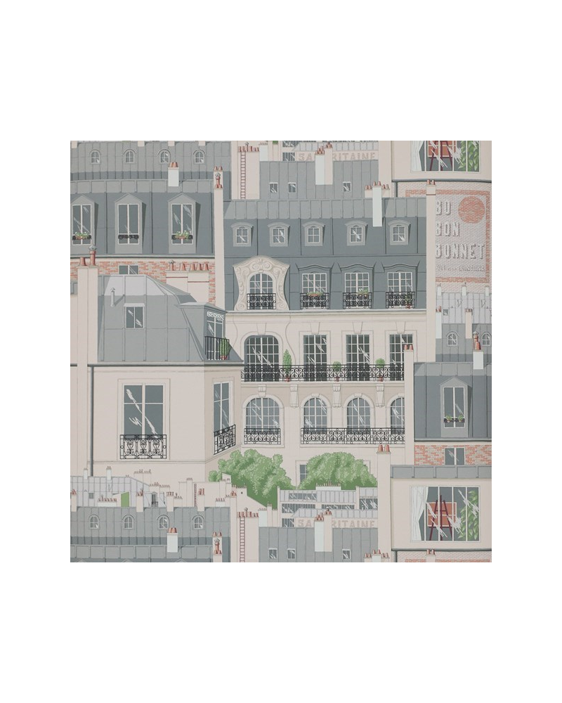Wallpaper Les Toits de Paris 03082-02 Ardoise - MANUEL CANOVAS