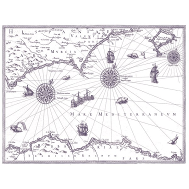 Carta da Parati M 2506-2 CARTE MARIN - Tres Tintas