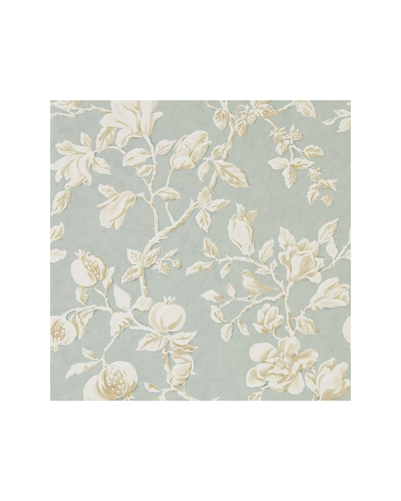 Tapete MAGNOLIA & POMEGRANATE DWOW215724-grey blue parchment - Sanderson Tapete MAGNOLIA & POMEGRANATE DWOW215724-grey blue parchment - Sanderson