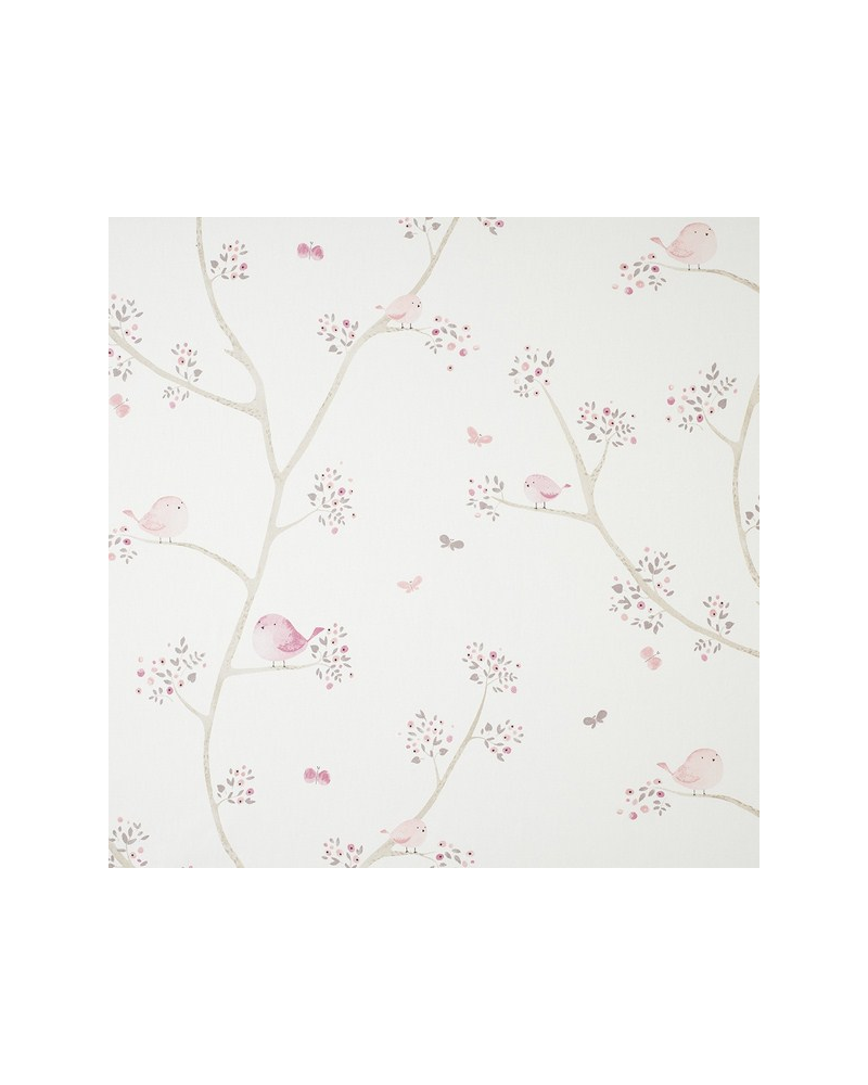 Tissus MWS80024418 OISEAUX ROSE Casadeco Tissus MWS80024418 OISEAUX ROSE Casadeco