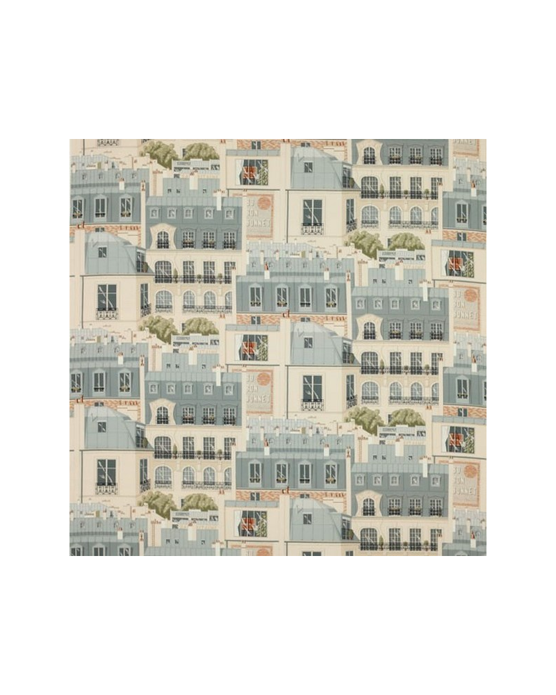 Tessuti 04907-01 LETS TOITS DE PARIS VERT DE GRIS MANUEL CANOVAS Tessuti 04907-01 LETS TOITS DE PARIS VERT DE GRIS MANUEL CANOVAS