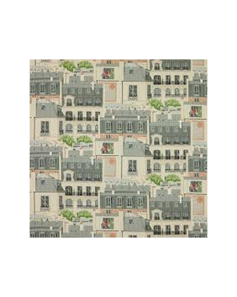 Tissus 04907-02 LETS TOITS DE PARIS ARDOISE MANUEL CANOVAS Tissus 04907-02 LETS TOITS DE PARIS ARDOISE MANUEL CANOVAS