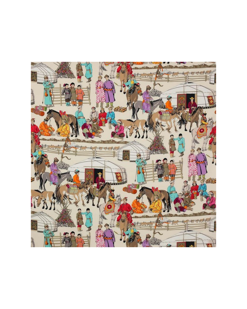 Tessuti 04913-01 HAZARA TURQUOISE MANUEL CANOVAS Tessuti 04913-01 HAZARA TURQUOISE MANUEL CANOVAS